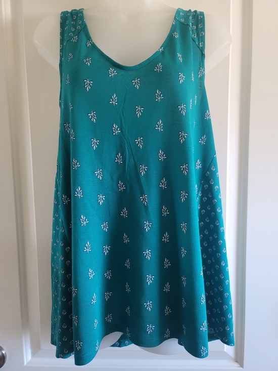 Old Navy Tops - Old Navy Teal Floral Print Tank Top